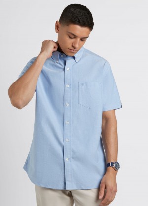 Blue Ben Sherman Brighton Oxford Organic Shirts | BS1274983