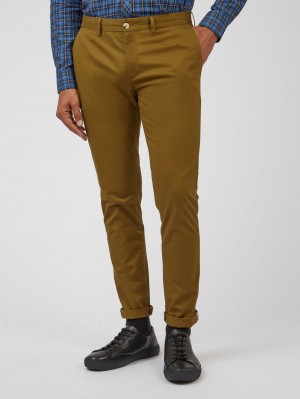 Brown Ben Sherman Signature Skinny Stretch Chino Pants | KF2614507