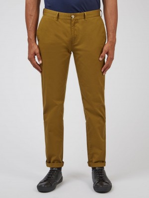 Brown Ben Sherman Signature Slim Stretch Chino Pants | GK1039856