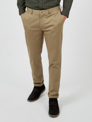 Grey Ben Sherman Signature Slim Stretch Chino Pants | KV1239706