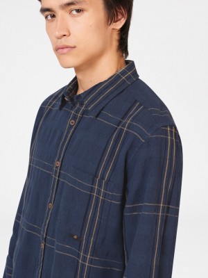 Indigo Ben Sherman B by Ben Sherman Indigo Check Shirts | FT5217390