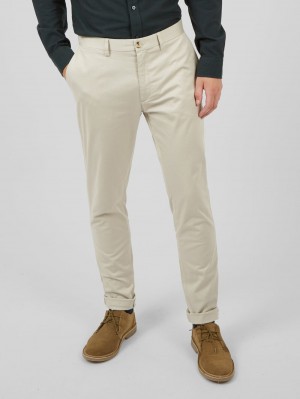 White Ben Sherman Signature Skinny Stretch Chino Pants | RZ8637214