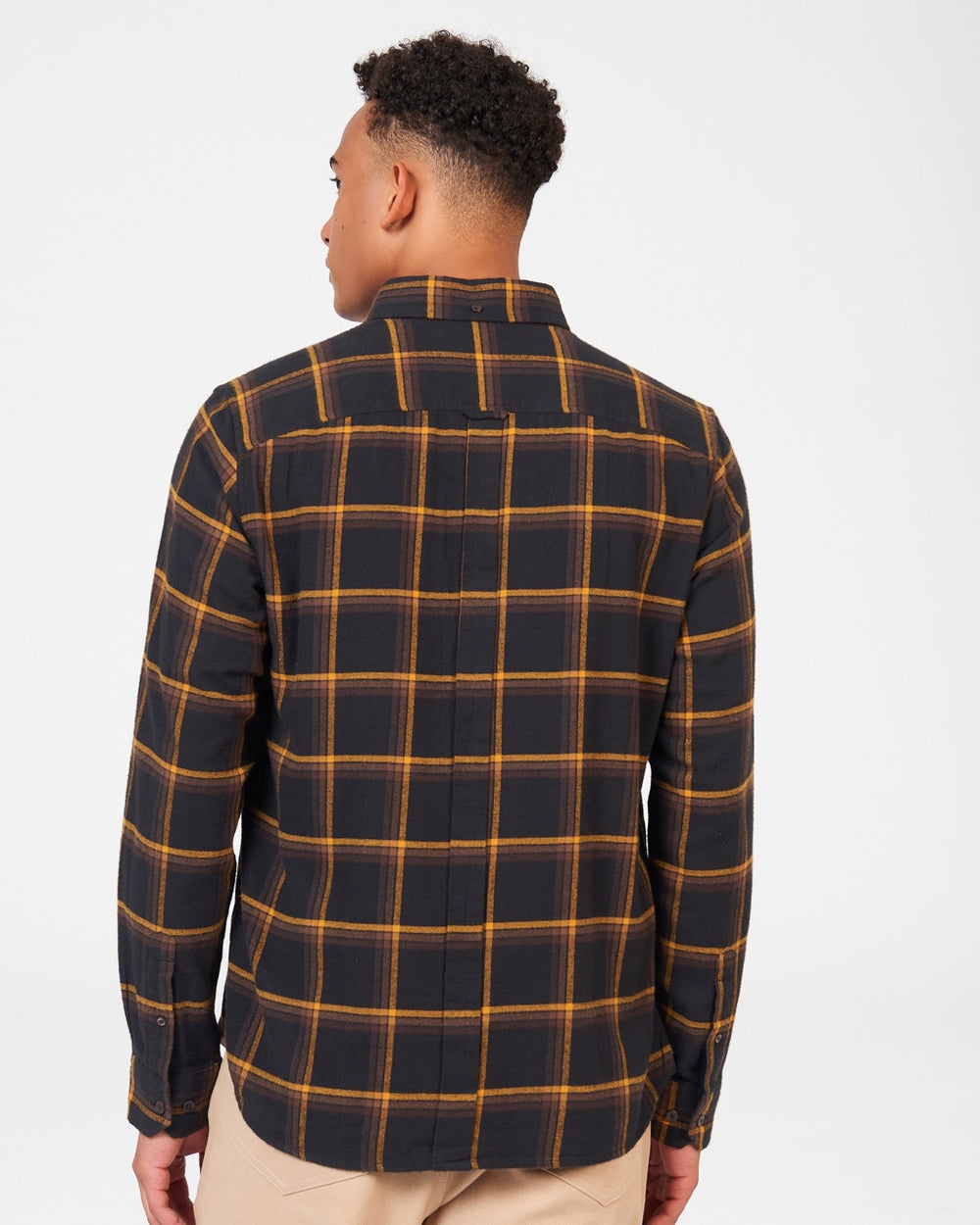 Black Ben Sherman Oversized Brushed Check Shirts | UW1423056