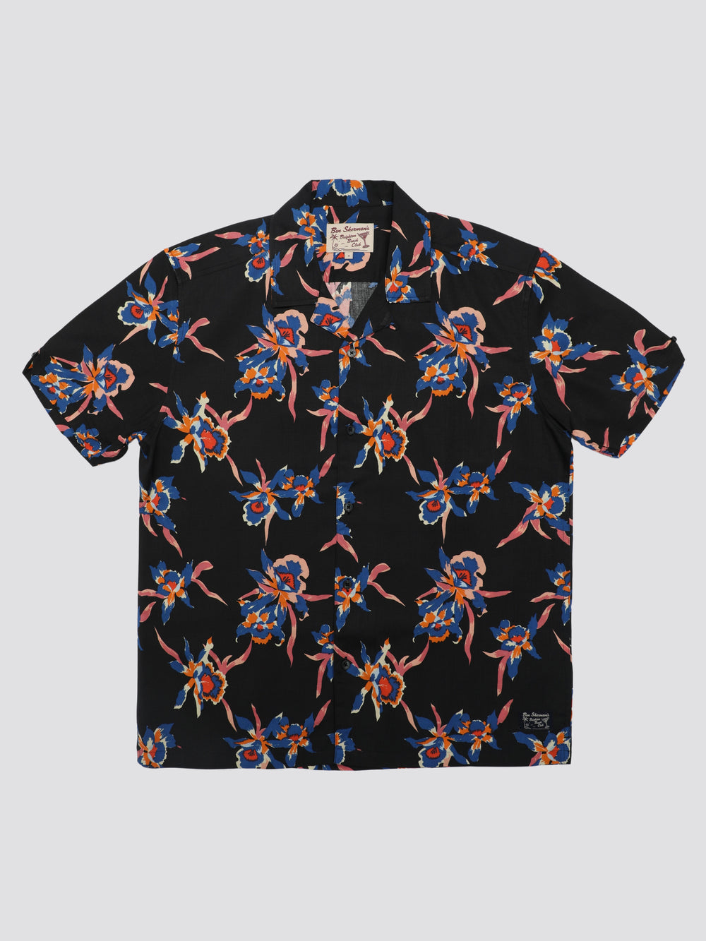 Black Ben Sherman Signature Botanical Print Shirts | YH9410876