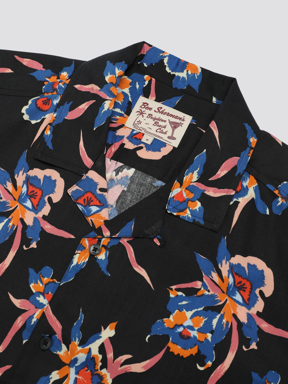 Black Ben Sherman Signature Botanical Print Shirts | YH9410876