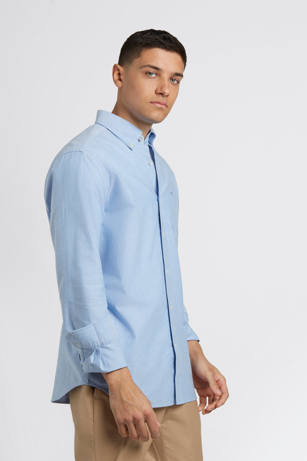 Blue Ben Sherman Brighton Oxford Organic Shirts | MY7284519