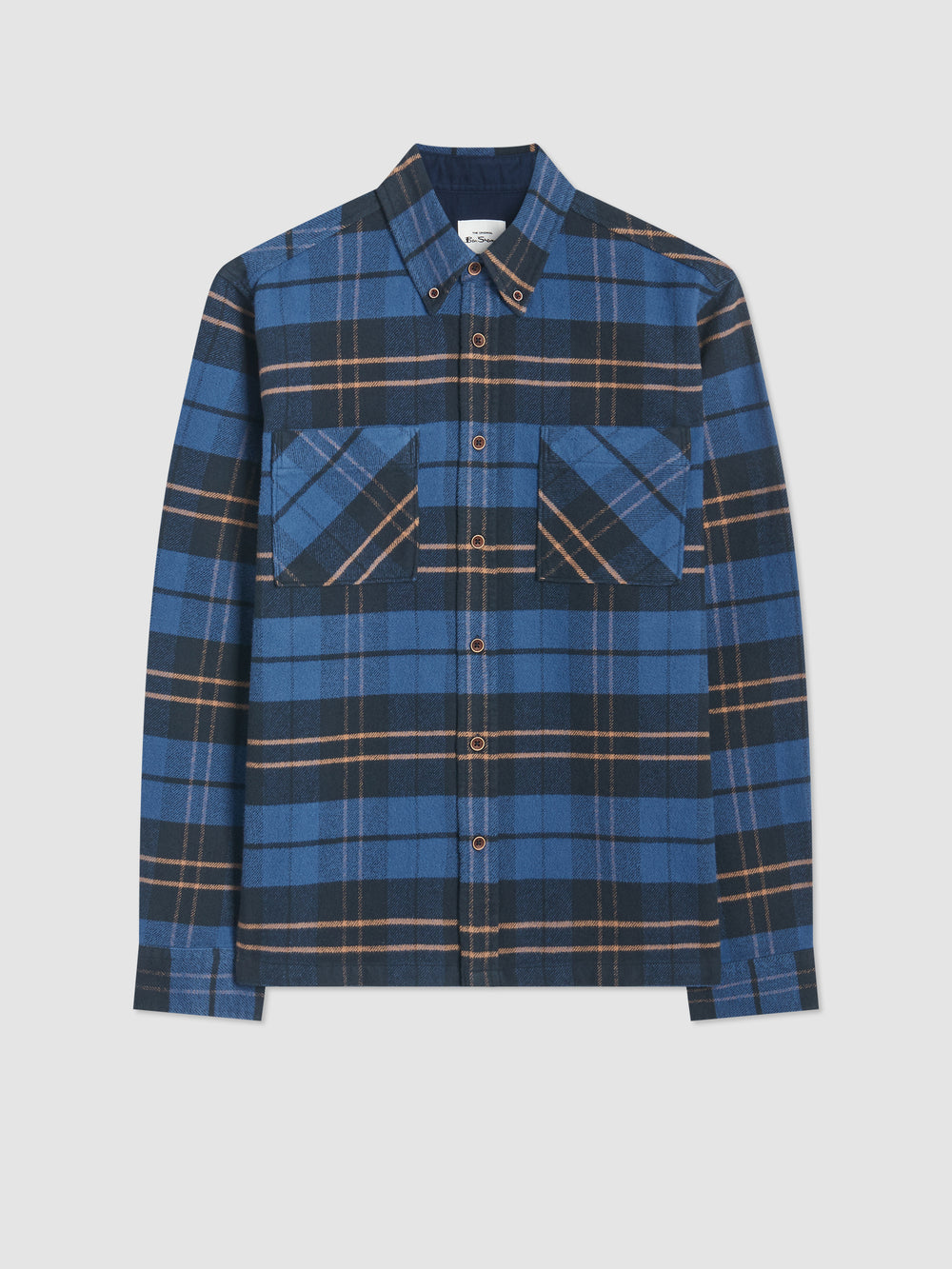 Blue Ben Sherman Brushed Ivy Check Shirts | XS0386275