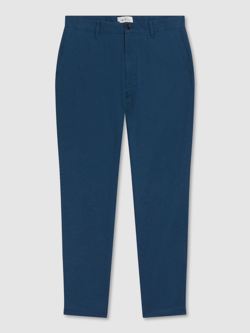 Blue Ben Sherman Signature Slim Taper Linen Pants | CZ5896237