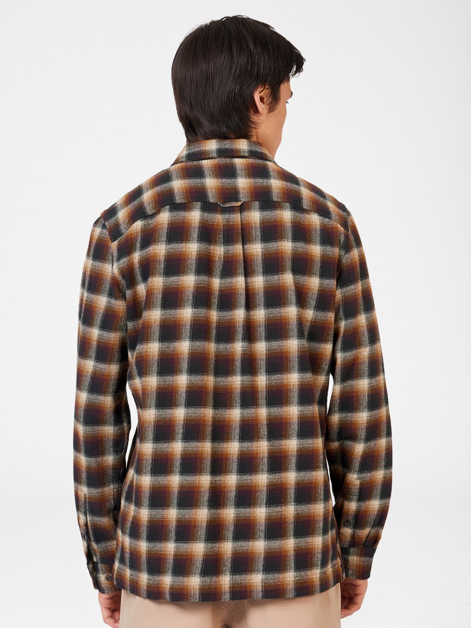 Brown Ben Sherman B by Ben Sherman Ombre Check Shirts | US4793165