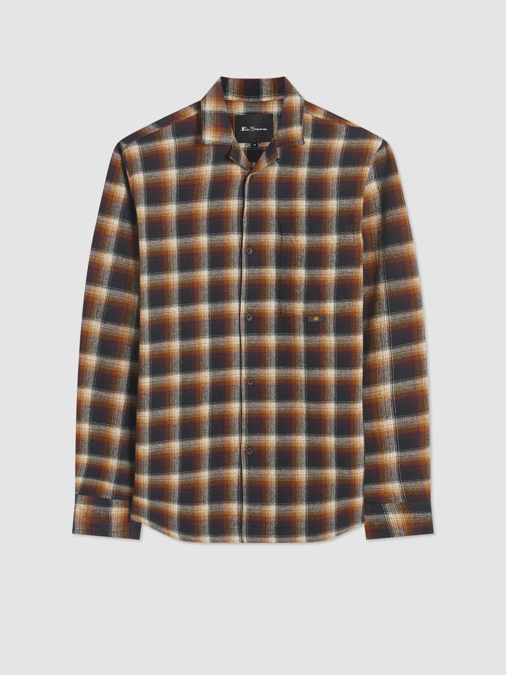 Brown Ben Sherman B by Ben Sherman Ombre Check Shirts | US4793165