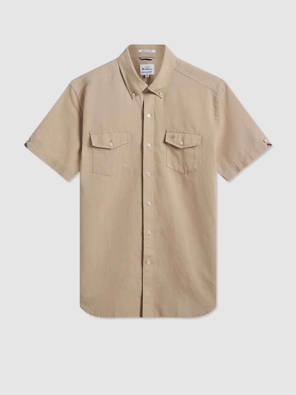 Brown Ben Sherman Garment Dye Linen Shirts | AP3860945