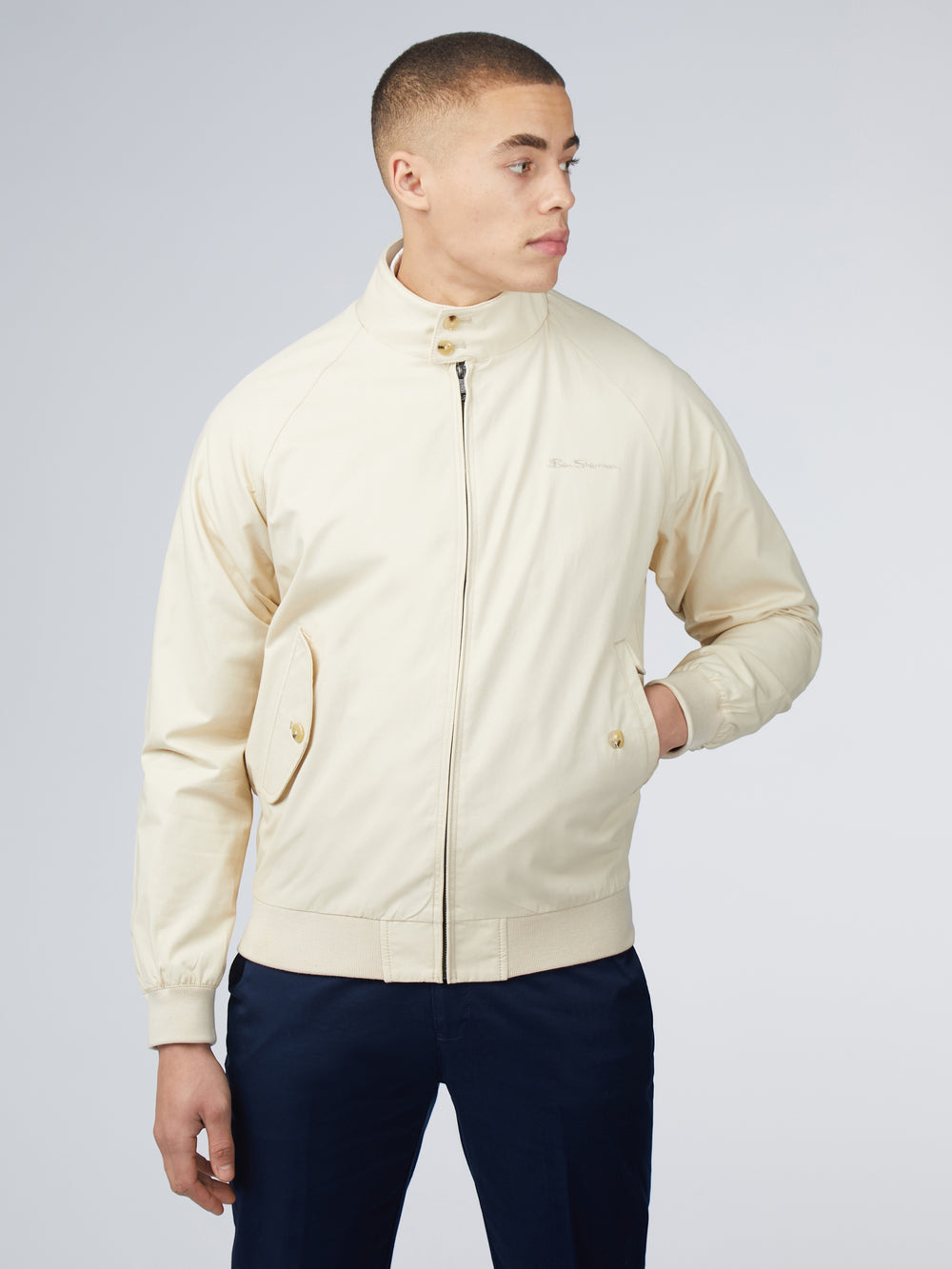 Cream Ben Sherman Signature Harrington Jackets | NQ4703892