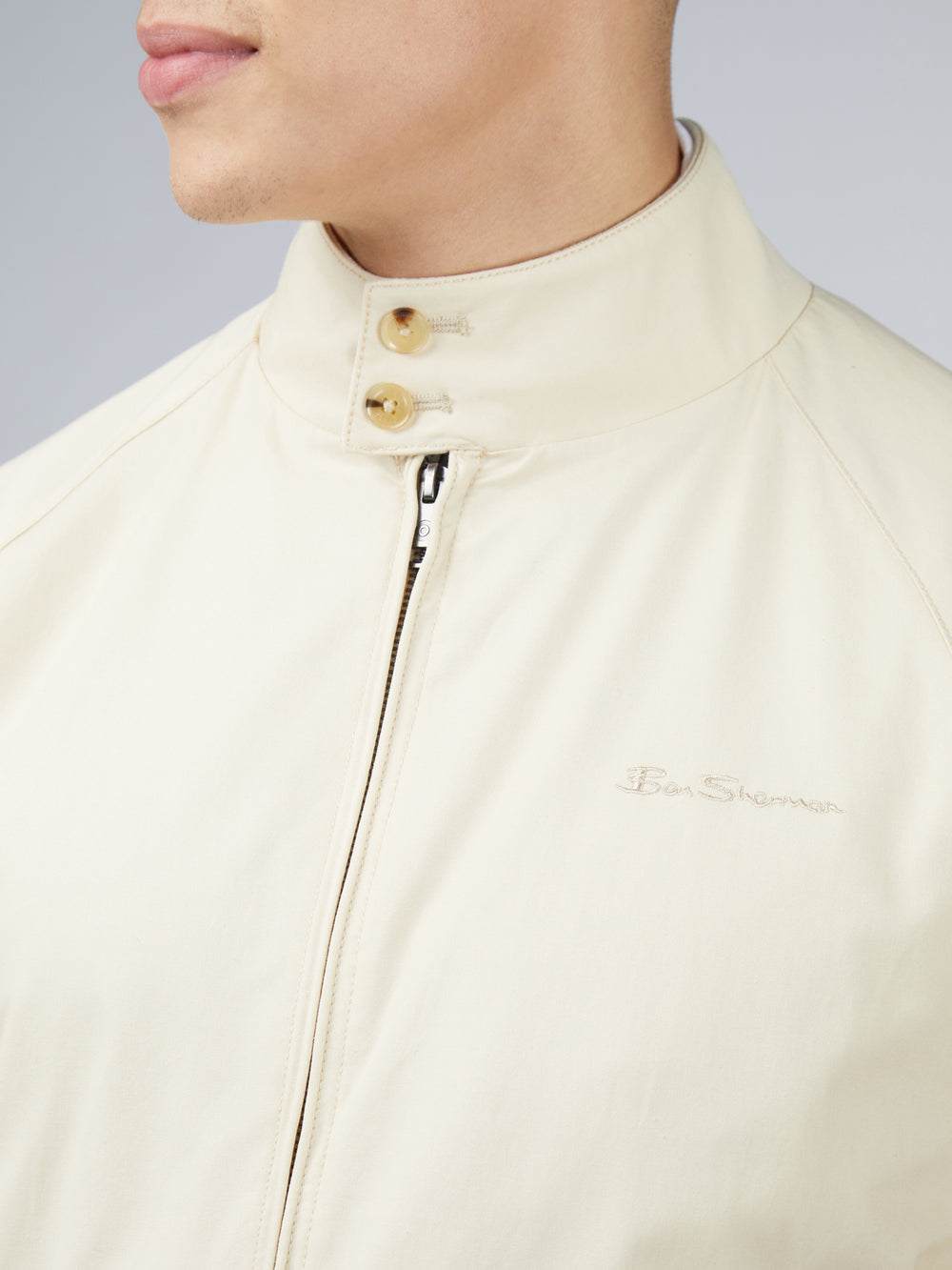 Cream Ben Sherman Signature Harrington Jackets | NQ4703892