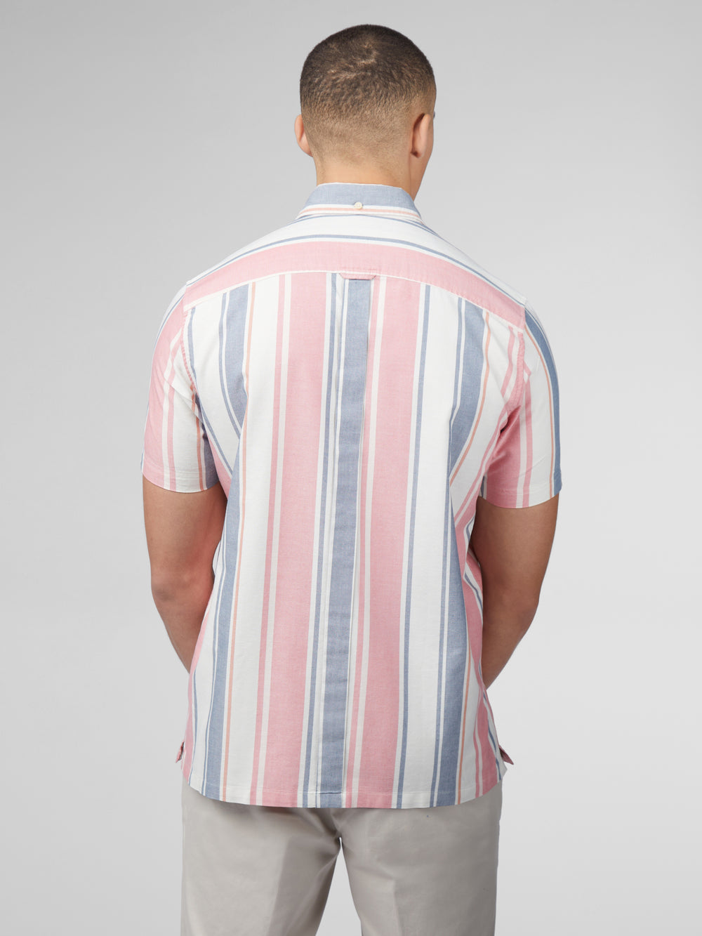 Dark Pink Ben Sherman Signature Multicolor Stripe Shirts | OB1928756