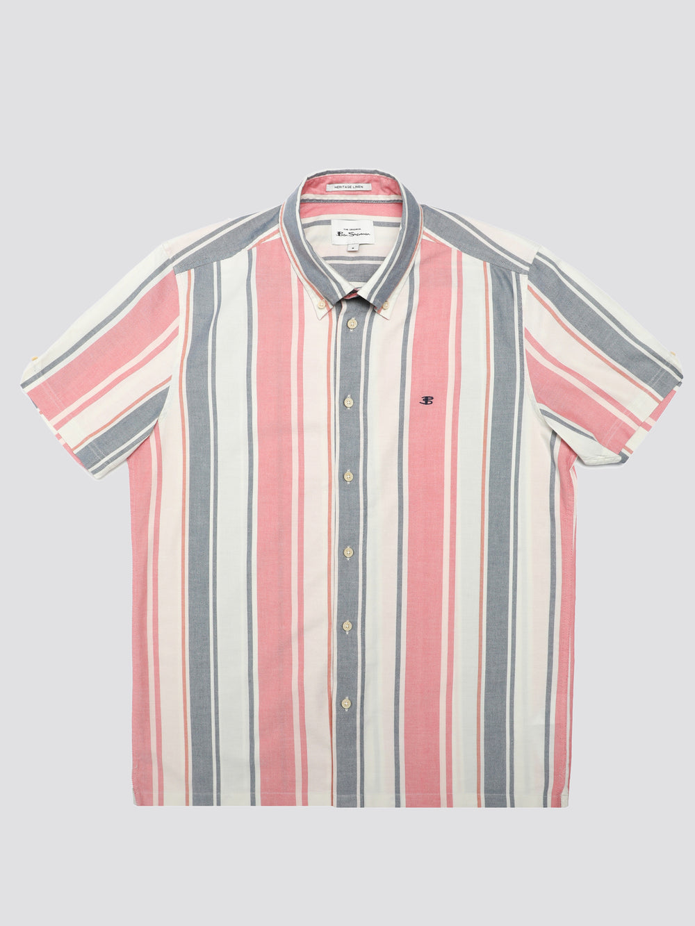 Dark Pink Ben Sherman Signature Multicolor Stripe Shirts | OB1928756