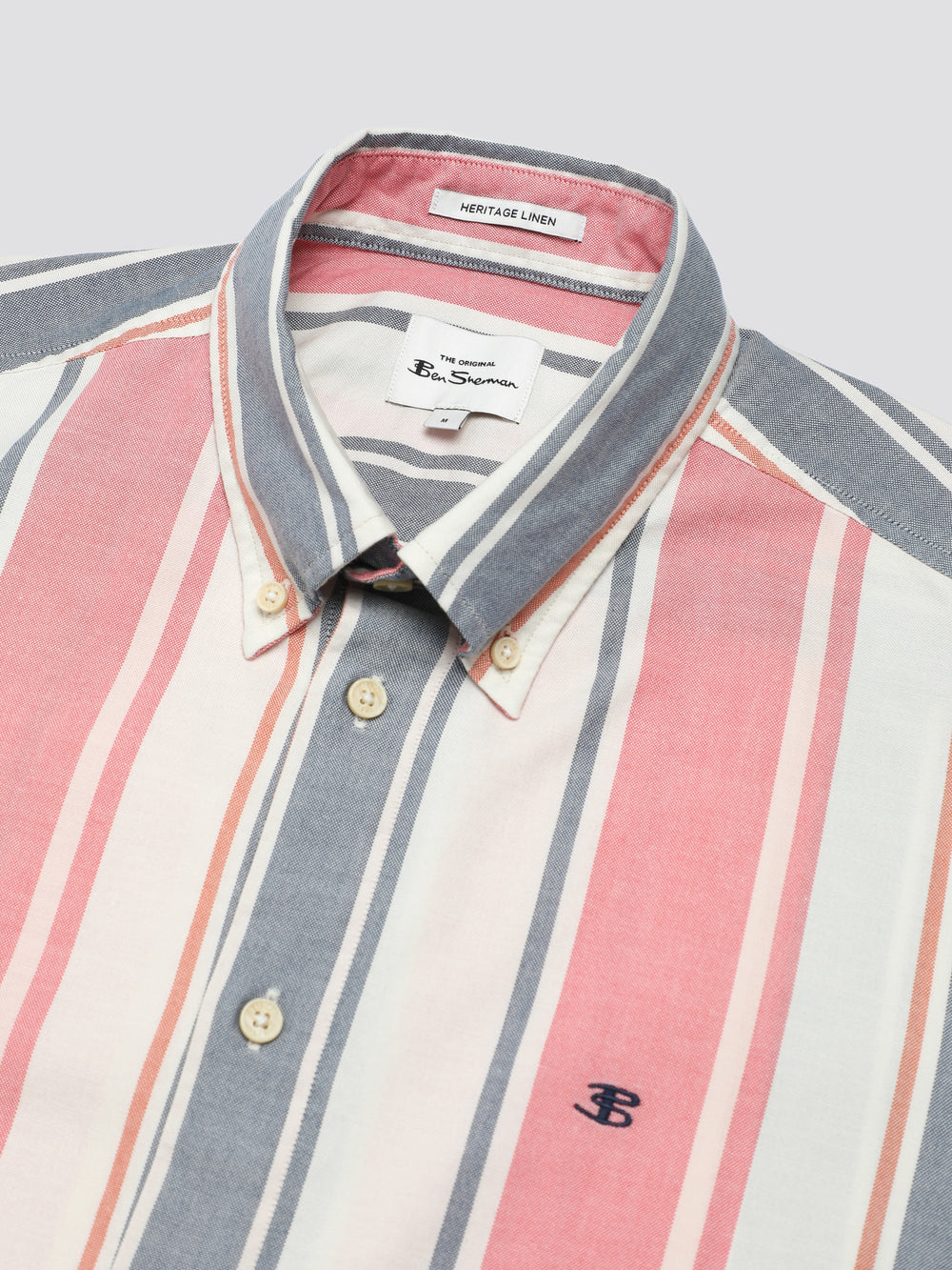 Dark Pink Ben Sherman Signature Multicolor Stripe Shirts | OB1928756