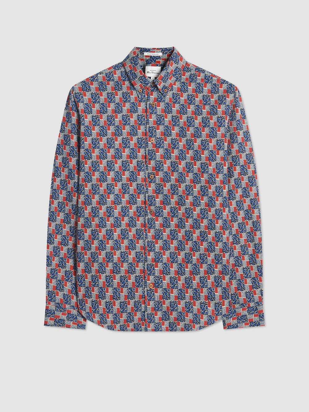 Indigo Ben Sherman 1950s Checkerboard Shirts | XD8741263