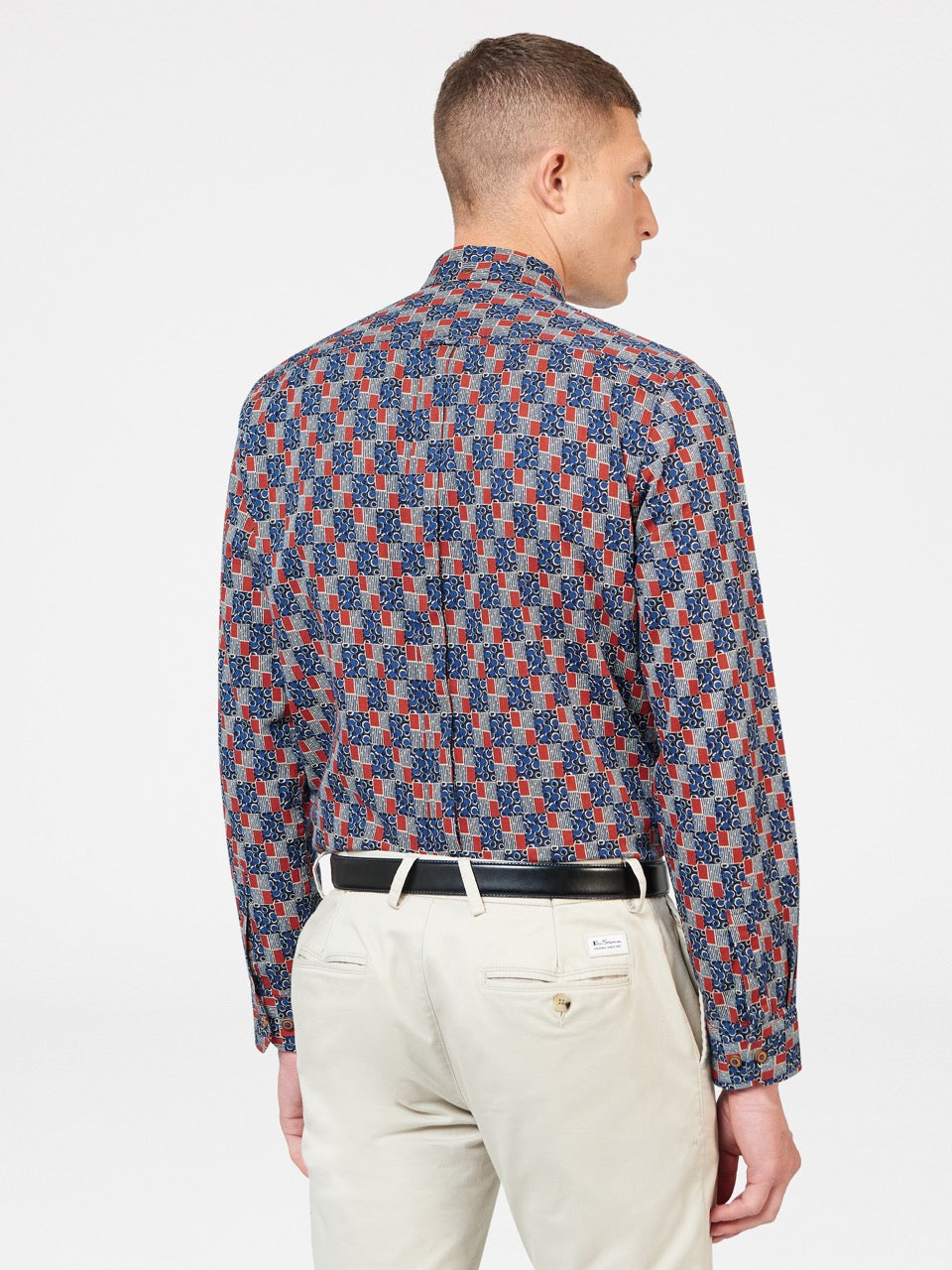 Indigo Ben Sherman 1950s Checkerboard Shirts | XD8741263