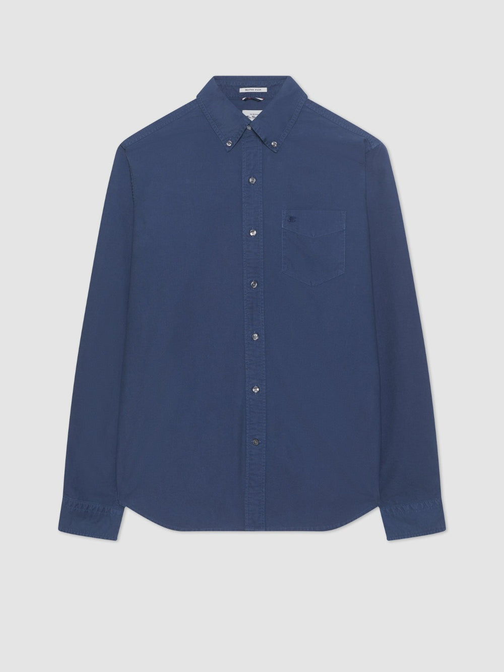 Indigo Ben Sherman Beatnik Oxford Garment Dye Shirts | ZV9251780