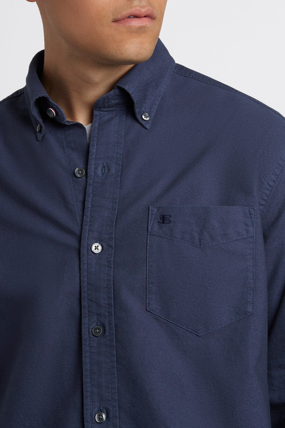 Indigo Ben Sherman Beatnik Oxford Garment Dye Shirts | ZV9251780