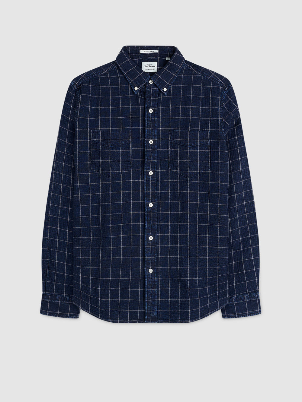 Indigo Ben Sherman Dalston Blues Beatnik Shirts | EK9470128