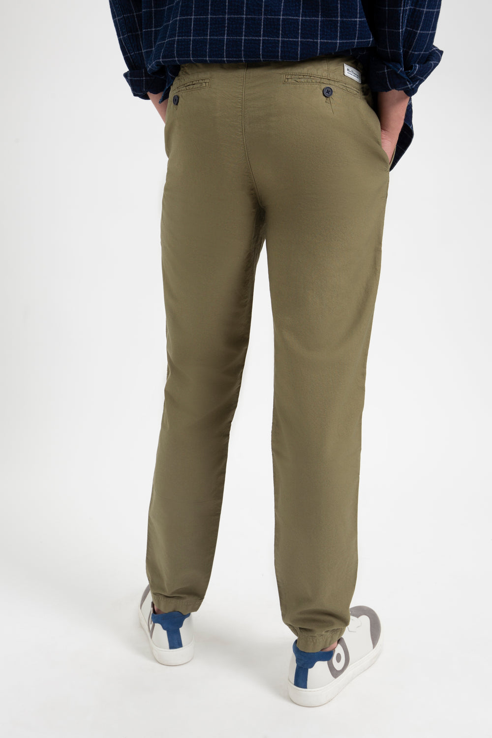 Light Olive Ben Sherman Beatnik Oxford Slim Taper Garment Dye Chino Pants | UY0647935