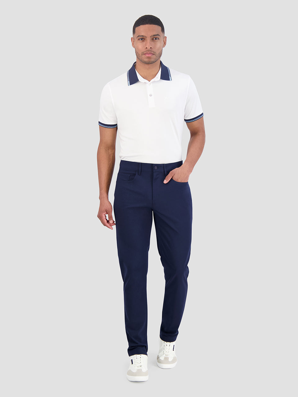 Navy Ben Sherman 4Way Stretch Tech Long Pants | FX1570829