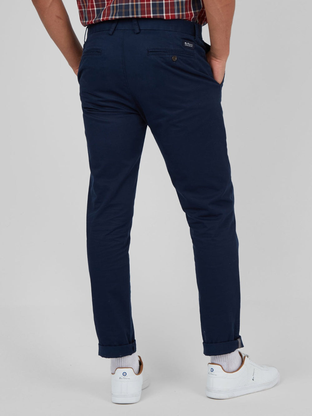 Navy Ben Sherman Signature Skinny Stretch Chino Pants | BE3094526