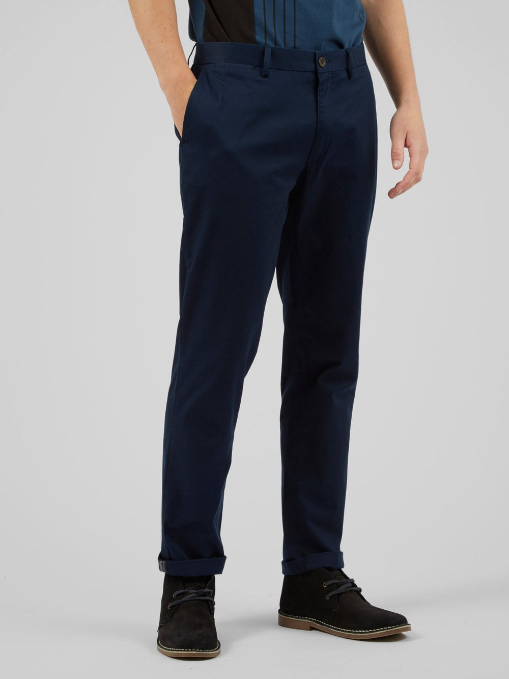 Navy Ben Sherman Signature Slim Stretch Chino Pants | BW2948735