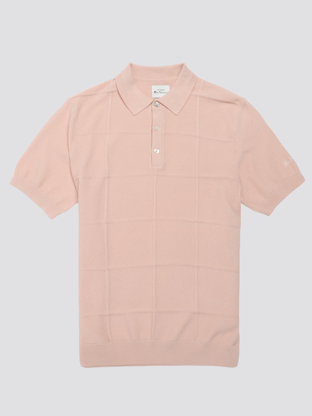 Pink Ben Sherman Signature Textured Polo Knitwear | YC5437629