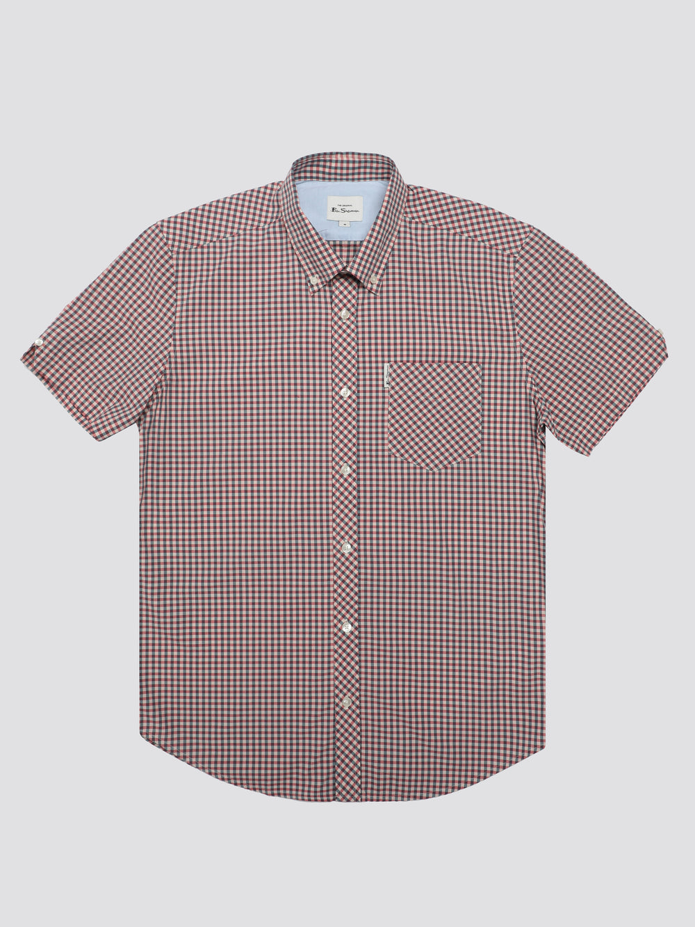 Red / White Ben Sherman Signature Short Sleeve Gingham Shirts | JD7146398