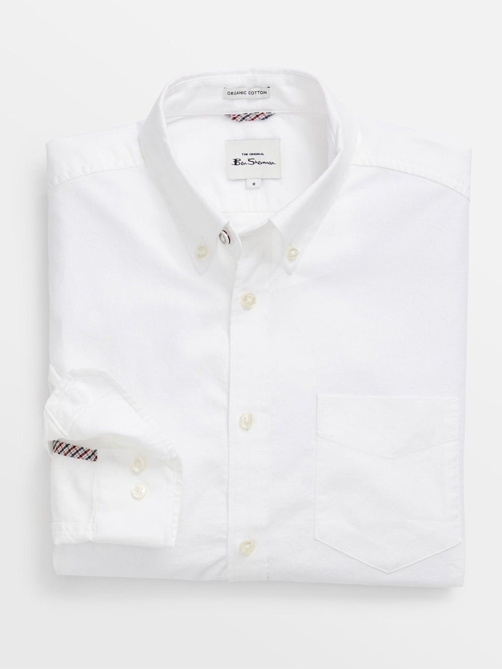 White Ben Sherman Signature Organic Long-Sleeve Oxford Shirts | SL7539421