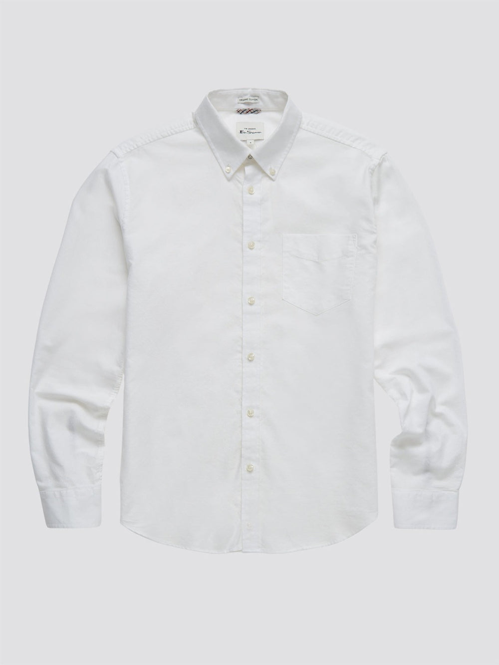 White Ben Sherman Signature Organic Long-Sleeve Oxford Shirts | SL7539421