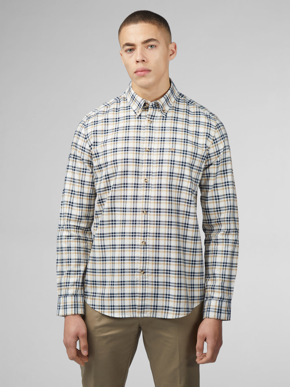 White Ben Sherman Signature Oxford Check Shirts | YJ4895326