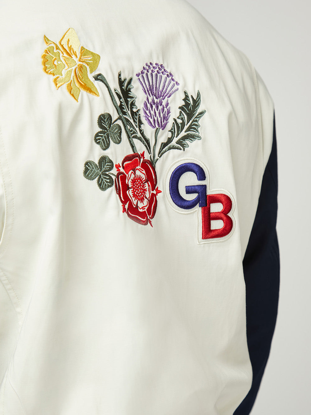 White Ben Sherman Team GB Commercial Bomber Jackets | WR8104256