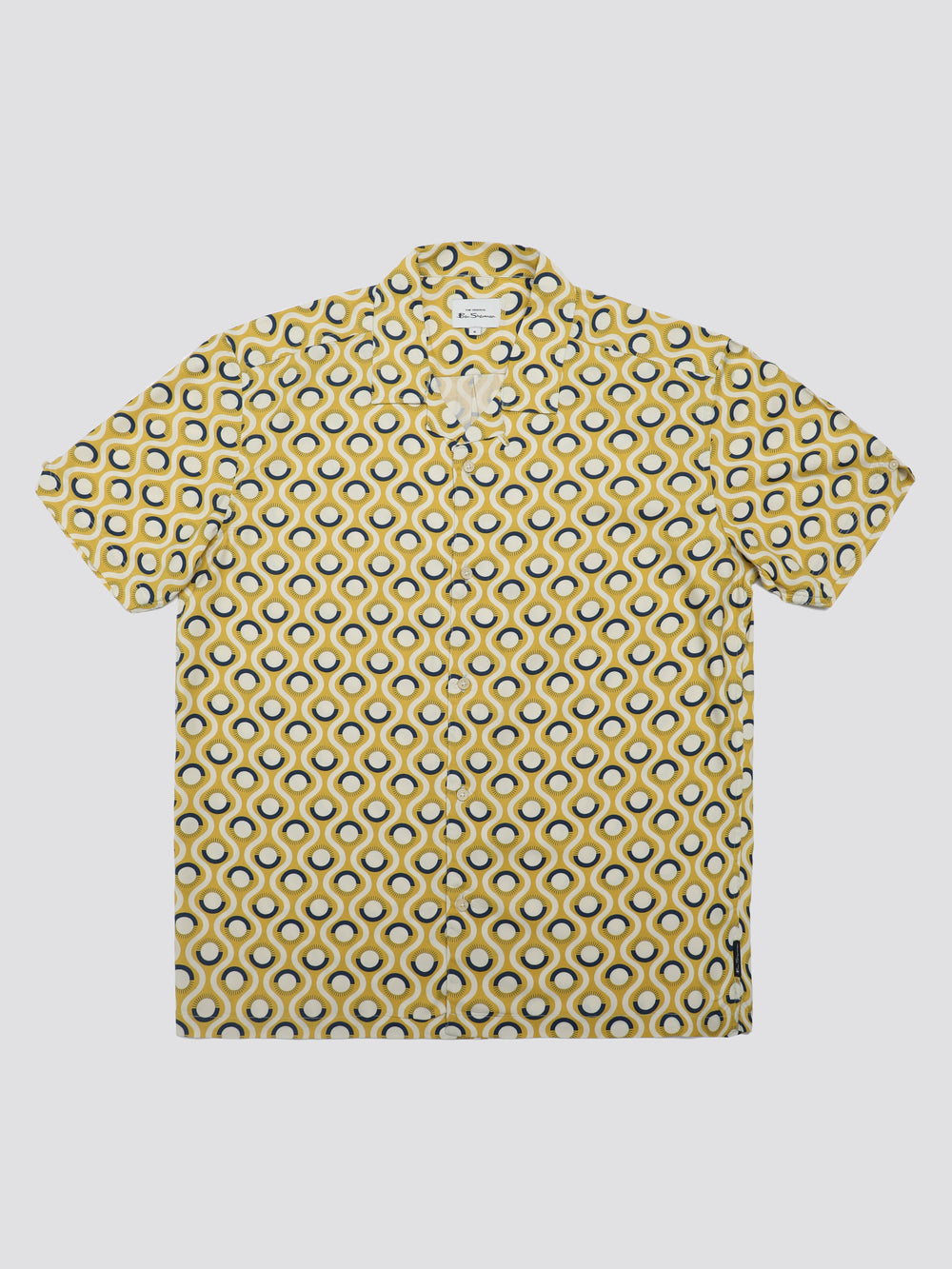 Yellow Ben Sherman Signature Retro Geo Shirts | SR1824605