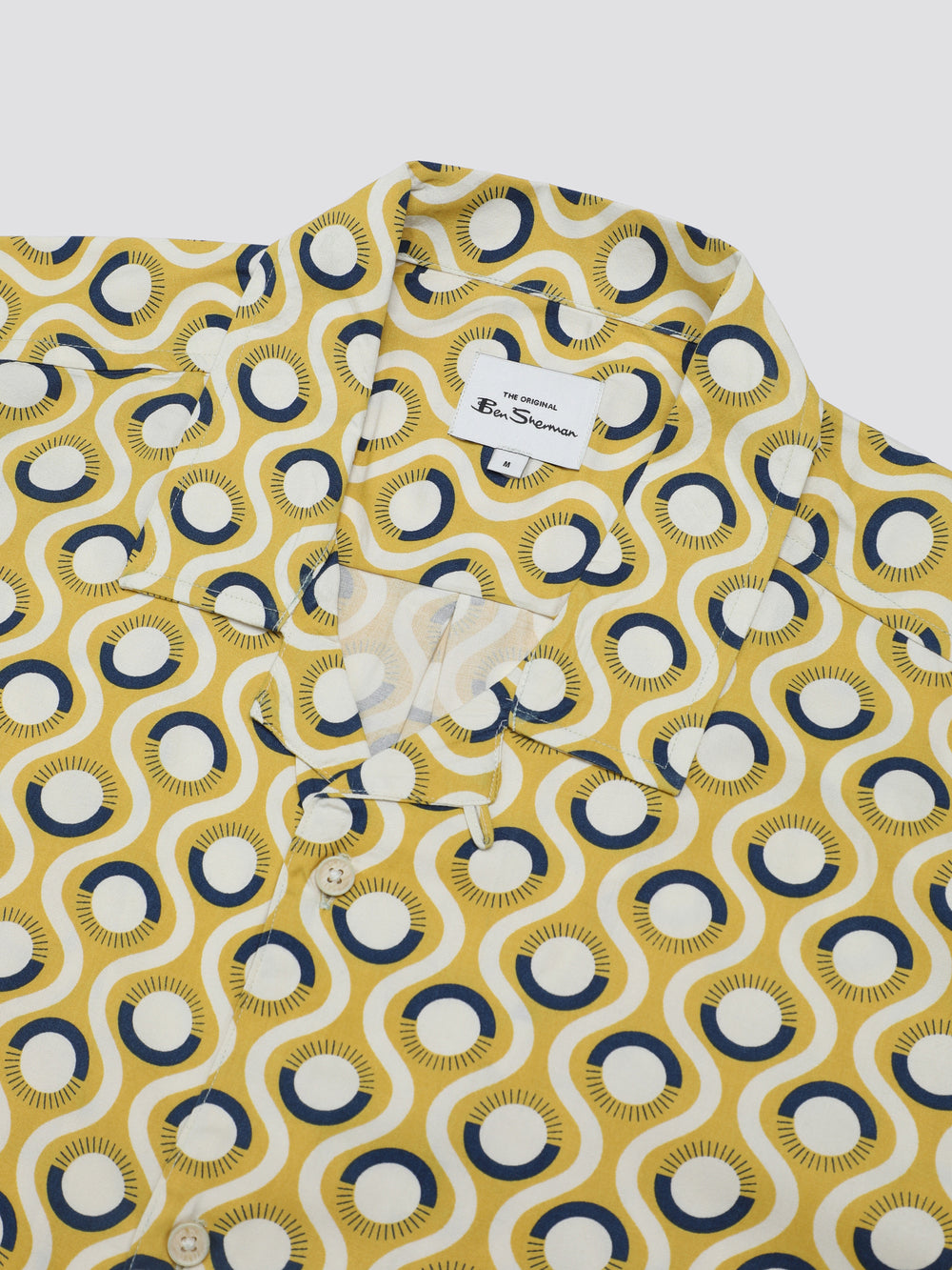 Yellow Ben Sherman Signature Retro Geo Shirts | SR1824605